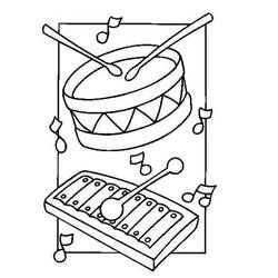 Dessin à colorier: Instruments de musique (Objets) #167117 - Coloriages à Imprimer Gratuits