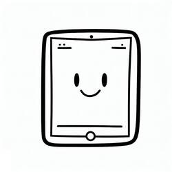 Dessin à colorier: iPhone et iPad (Objets) #191787 - Coloriages à Imprimer Gratuits