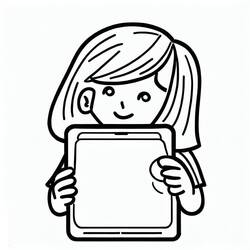 Dessin à colorier: iPhone et iPad (Objets) #191789 - Coloriages à Imprimer Gratuits