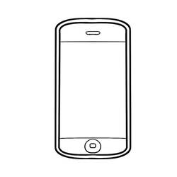 Dessin à colorier: iPhone et iPad (Objets) #191806 - Coloriages à Imprimer Gratuits
