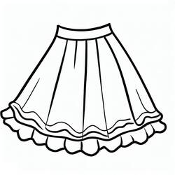 Dessin à colorier: Jupe (Objets) #191534 - Coloriages à Imprimer Gratuits