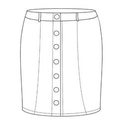 Dessin à colorier: Jupe (Objets) #191542 - Coloriages à Imprimer Gratuits