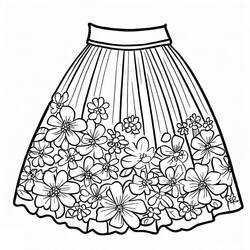 Dessin à colorier: Jupe (Objets) #191543 - Coloriages à Imprimer Gratuits
