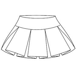 Dessin à colorier: Jupe (Objets) #191545 - Coloriages à Imprimer Gratuits