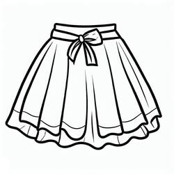 Dessin à colorier: Jupe (Objets) #191549 - Coloriages à Imprimer Gratuits