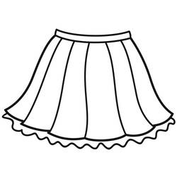 Dessin à colorier: Jupe (Objets) #191553 - Coloriages à Imprimer Gratuits