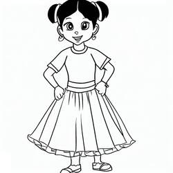 Dessin à colorier: Jupe (Objets) #191554 - Coloriages à Imprimer Gratuits