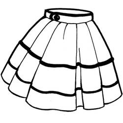 Dessin à colorier: Jupe (Objets) #191559 - Coloriages à Imprimer Gratuits