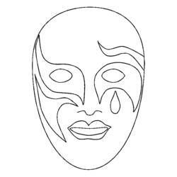 Dessin à colorier: Masque (Objets) #120528 - Coloriages à Imprimer