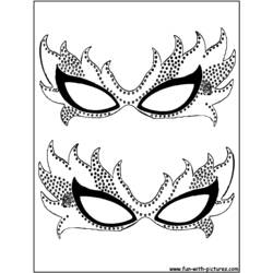 Dessin à colorier: Masque (Objets) #120563 - Coloriages à Imprimer Gratuits