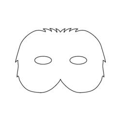 Dessin à colorier: Masque (Objets) #120697 - Coloriages à Imprimer Gratuits