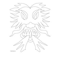 Dessin à colorier: Masque (Objets) #120704 - Coloriages à Imprimer Gratuits