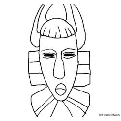 Dessin à colorier: Masque (Objets) #120724 - Coloriages à Imprimer Gratuits