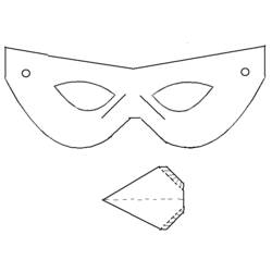 Dessin à colorier: Masque (Objets) #120845 - Coloriages à Imprimer Gratuits