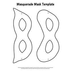 Dessin à colorier: Masque (Objets) #120869 - Coloriages à Imprimer
