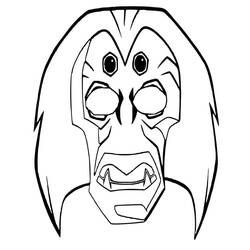 Dessin à colorier: Masque Africain (Objets) #219167 - Coloriages à Imprimer Gratuits