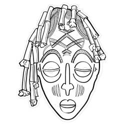 Dessins à colorier: Masque Africain - Coloriages à Imprimer Gratuits
