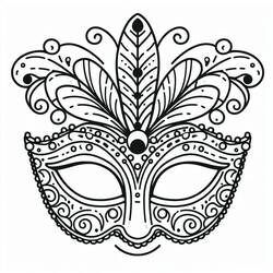 Dessins à colorier: Masque Carnaval - Coloriages à Imprimer Gratuits
