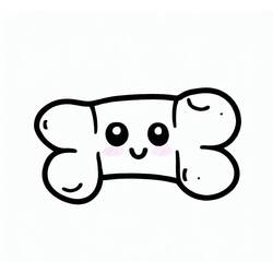 Coloriage Os de Chien (Objets) #189691 à imprimer et colorier