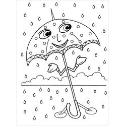 Dessin à colorier: Parapluie (Objets) #172714 - Coloriages à Imprimer Gratuits