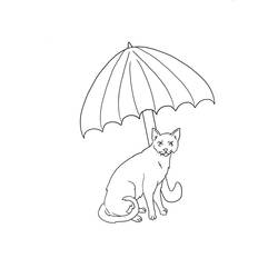 Dessin à colorier: Parapluie (Objets) #172715 - Coloriages à Imprimer Gratuits