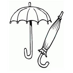 Dessin à colorier: Parapluie (Objets) #172720 - Coloriages à Imprimer Gratuits