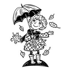 Dessin à colorier: Parapluie (Objets) #172731 - Coloriages à Imprimer Gratuits