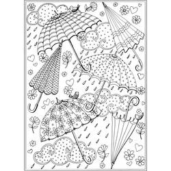 Dessin à colorier: Parapluie (Objets) #172741 - Coloriages à Imprimer Gratuits