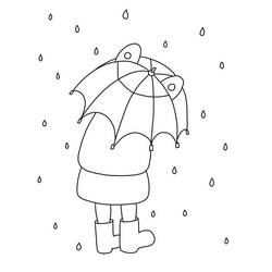 Dessin à colorier: Parapluie (Objets) #172743 - Coloriages à Imprimer Gratuits