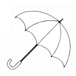 Coloriage Parapluie (Objets) #172753 à imprimer et colorier