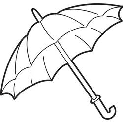 Dessin à colorier: Parapluie (Objets) #172754 - Coloriages à Imprimer Gratuits
