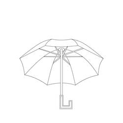Dessin à colorier: Parapluie (Objets) #172758 - Coloriages à Imprimer Gratuits