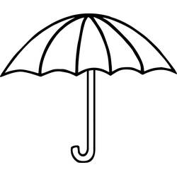 Coloriage Parapluie (Objets) #172760 à imprimer et colorier
