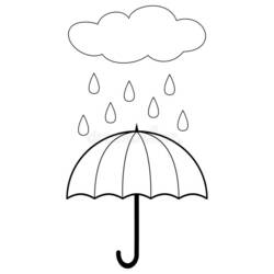 Coloriage Parapluie (Objets) #172766 à imprimer et colorier