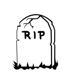 Coloriage Pierre Tombale (Objets) #204090 à imprimer et colorier