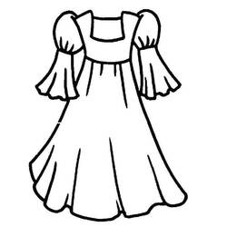 Dessin à colorier: Robe (Objets) #186197 - Coloriages à Imprimer Gratuits