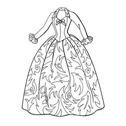 Dessin à colorier: Robe (Objets) #186206 - Coloriages à Imprimer Gratuits