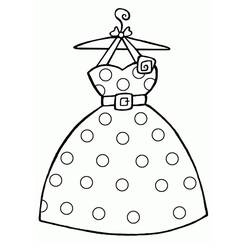 Dessin à colorier: Robe (Objets) #186207 - Coloriages à Imprimer Gratuits