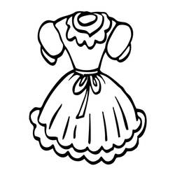 Dessin à colorier: Robe (Objets) #186210 - Coloriages à Imprimer Gratuits