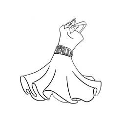 Dessin à colorier: Robe (Objets) #186213 - Coloriages à Imprimer Gratuits