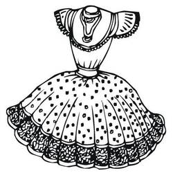 Dessin à colorier: Robe (Objets) #186217 - Coloriages à Imprimer Gratuits