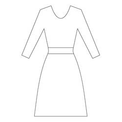 Dessin à colorier: Robe (Objets) #186228 - Coloriages à Imprimer Gratuits