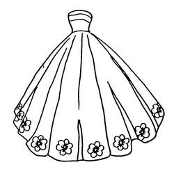 Dessin à colorier: Robe (Objets) #186234 - Coloriages à Imprimer Gratuits