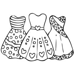 Dessin à colorier: Robe (Objets) #186235 - Coloriages à Imprimer Gratuits