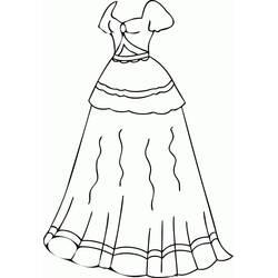Dessin à colorier: Robe (Objets) #186236 - Coloriages à Imprimer Gratuits