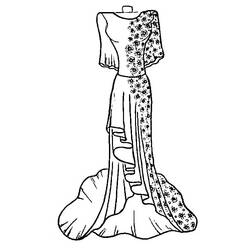 Dessin à colorier: Robe (Objets) #186237 - Coloriages à Imprimer Gratuits