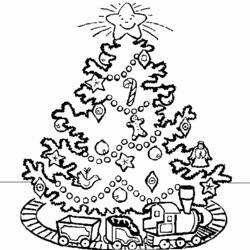 Dessin à colorier: Sapin de Noël (Objets) #167504 - Coloriages à Imprimer Gratuits