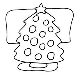 Dessin à colorier: Sapin de Noël (Objets) #167507 - Coloriages à Imprimer Gratuits