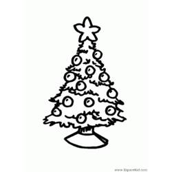 Dessin à colorier: Sapin de Noël (Objets) #167527 - Coloriages à Imprimer Gratuits