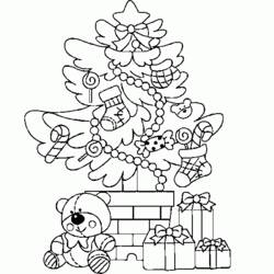 Dessin à colorier: Sapin de Noël (Objets) #167538 - Coloriages à Imprimer Gratuits